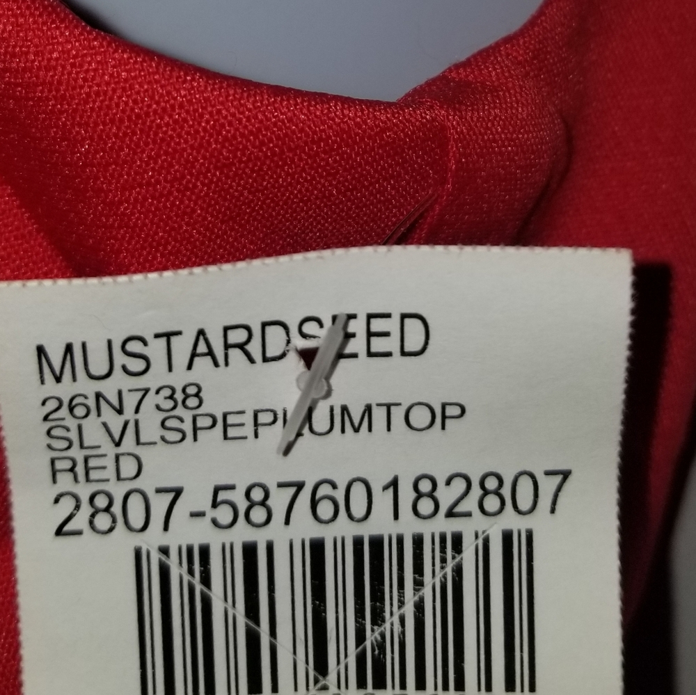 Mustard and Seed Red Sleeveless Top - Picture 4 of 4